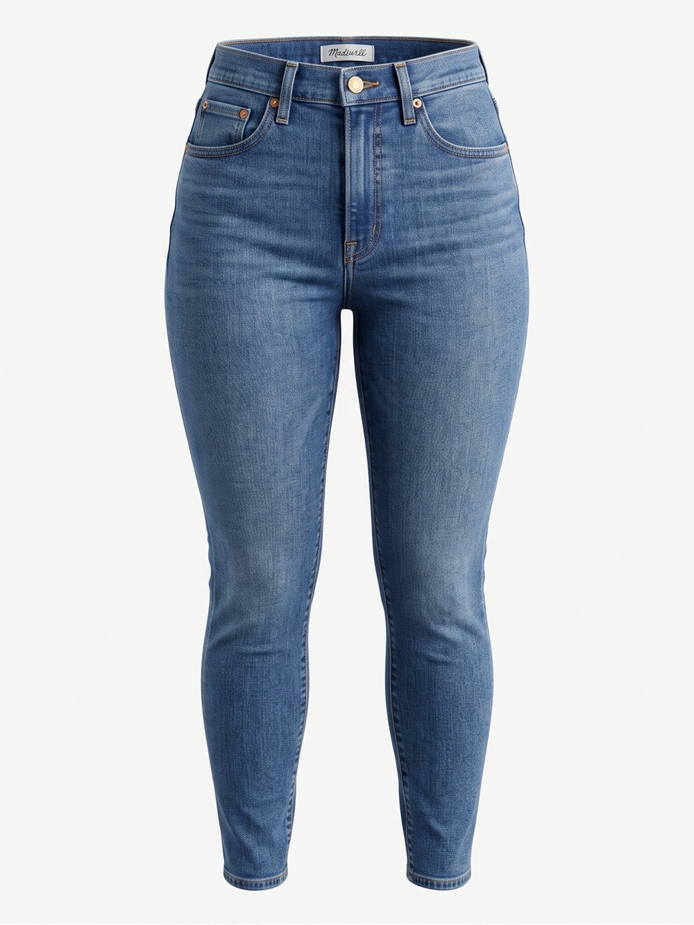 Madewell 10" High-Rise Skinny Jeans Medium Wash Blue Denim |  Size 26